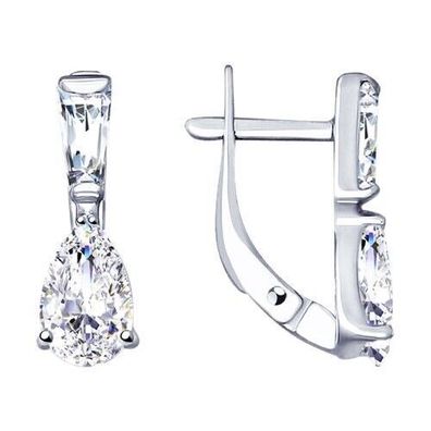 Ohrringe Creolen 925 Silber Sterlingsilber Zirkonia Damenschmuck Echtschmuck