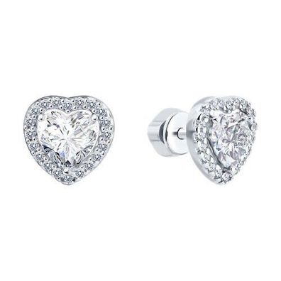 Ohrringe Ohrstecker 925 Silber Sterlingsilber Zirkonia Damenschmuck Echtschmuck