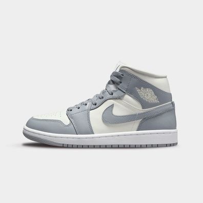 Nike Jordan 1 Mid Stealth Grey Wolf Grey Grau Damen Senaker NEU Händler 40