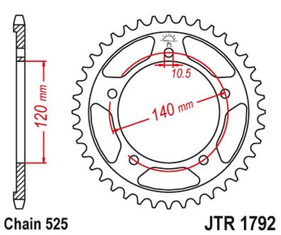 Kettenrad 41 Z?hne sprocket passt an Kawasaki passt an Triumph passt an Suzuki