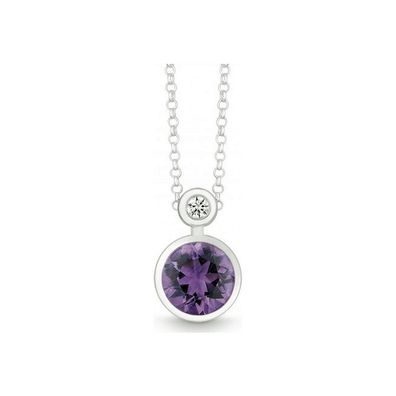 QUINN - Halskette - Silber - Diamant - Amethyst - Wess. (H) - 27393933