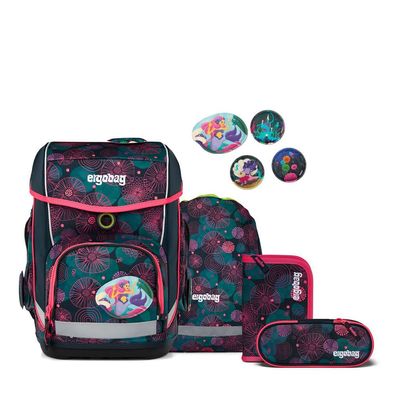 ergobag Cubo Schulrucksack SET 5tlg KorallBär, KorallBär, Mädchen