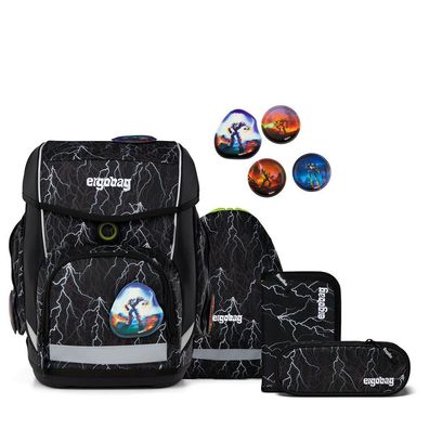 ergobag Cubo REFLEX GLOW Edition SET 5tlg Super ReflektBär, Super ReflektBär, Jungen