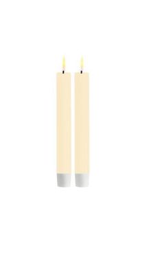 Deluxe LED-Stabkerzen 2-er Set, 15cm hoch, creme, RF-0115 2 St