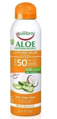 Hochwertiges Aloe Vera Sonnenschutzspray SPF 50, 150 ml