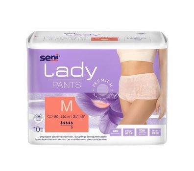 Einweg-Saugunterwäsche Seni Lady Medium, 10 Stk. - Diskreter Schutz