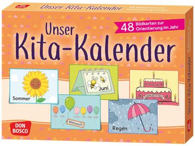 Unser Kita-Kalender: 48 Bildkarten zur Orientierung im Jahr. Kunterbunter K