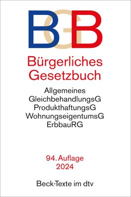 Bürgerliches Gesetzbuch: mit Allgemeinem Gleichbehandlungsgesetz, Produktha