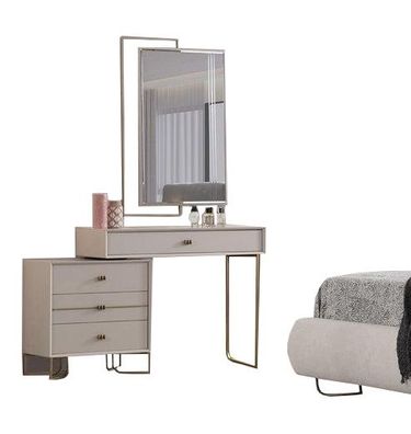 Schlafzimmer Schminktisch Mit Spiegel Kosmetiktisch Beauty-Tisch Rahmenspiegel