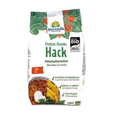 Govinda 3x Bio Protein Chunks, Hack 125g