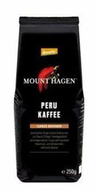 MOUNT HAGEN 3x Mount Hagen Demeter Röstkfaffee "Peru" ganze Bohne 250g