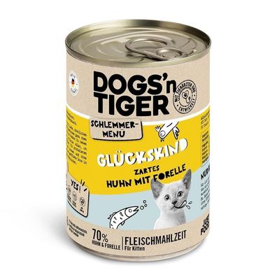 Dogs'n Tiger Katze Glückskind 12 x 400g (10,40€/kg)