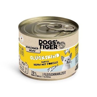 Dogs'n Tiger Katze Glückskind 12 x 200g (16,63€/kg)