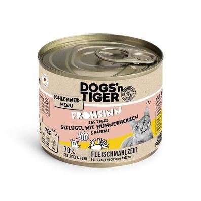 Dogs'n Tiger Katze Frohsinn 12 x 200g (16,63€/kg)