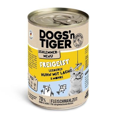 Dogs'n Tiger Katze Freigeist 12 x 400g (10,40€/kg)