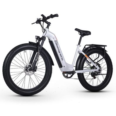 Shengmilo MX06 All-Terrain-Elektrofahrrad, 3,0-Zoll-Fettreifen, 50-80 km Reichweite