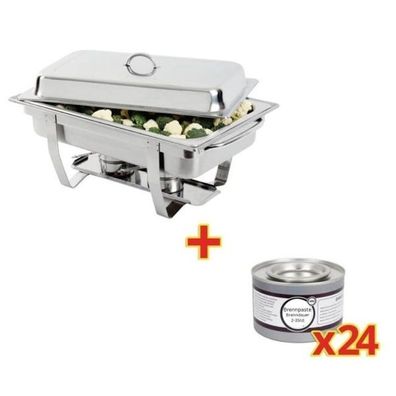 Sonderangebot Milan Chafing-Dish Mit 24 X Brennpaste