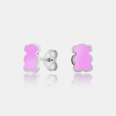Ohrstecker Ohrringe 925 Silber Emaille Bärchen Echtschmuck