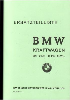 Ersatzteilliste BMW 321 Kraftwagen