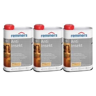 Remmers ANTI-INSEKT - 0.75 LTR [3 x 0.25 LTR] (FARBLOS) Holzschutzmittel