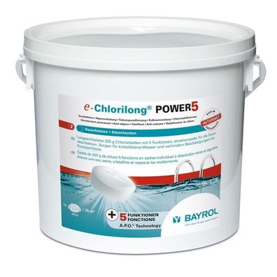 Bayrol Poolwasserdesinfektion e-Chlorilong POWER5 200 g 5 kg