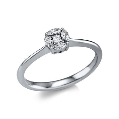 Luna Creation - 1V900W854-1 - Ring - 750/-Weißgold - Diamanten 0.24ct - Weite 54