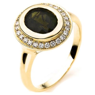 Luna Creation - 1A861G856-1 - Ring - Gelbgold 18K Diamant 0.24ct Turmalin