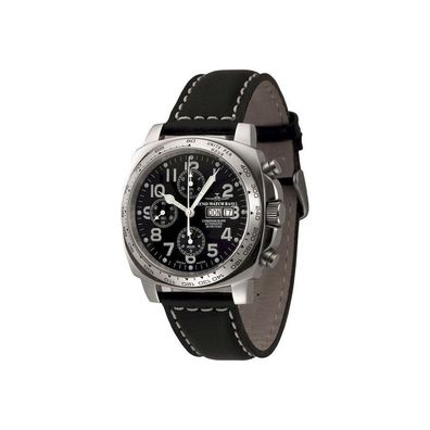 Zeno-Watch - Armbanduhr - Herren - Square Pilot Chrono Tachymeter - 3557TVDDT-a1