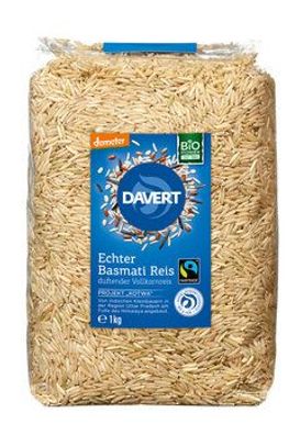 Davert 6x demeter Echter Basmati Reis Vollkornreis Fairtrade 1kg 1kg