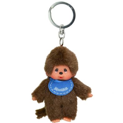 Junge blau Anhänger | 10 cm Monchhichi Sekiguchi | Schlüssel-Anhänger