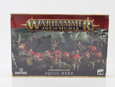 Warhammer Age of Sigmar 89-48 12x Figuren Squigs Gloomspite Gitz: Squigherde