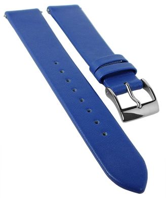 Junghans MAX BILL ? Uhrenarmband XS 17mm Leder blau ? 047/4540 047/4254