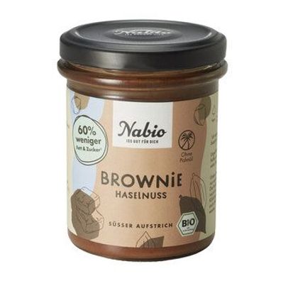 Nabio Nabio Süßer Aufstrich Brownie Haselnuss 175g