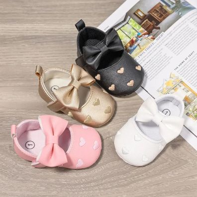 Baby Mädchen Festliche Erste Schuhe zum Ausgehen Anti-Rutsch Gr. 6; 18 Monate