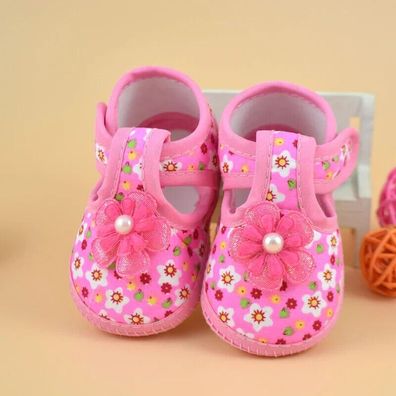 2 Paar Baby Erste Schuhe zum Ausgehen Prewalker Atmungsaktiv Gr. 6-12 M