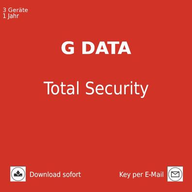 G DATA Total Security 2025, 3 Geräte, 1 Jahr, Download