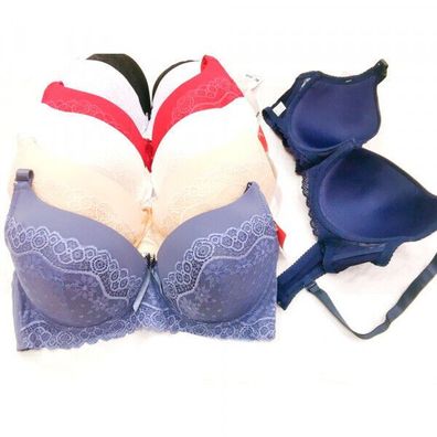 Damen Sexy Spitzen Push-up BH Gepolstert Cup C. 85-105