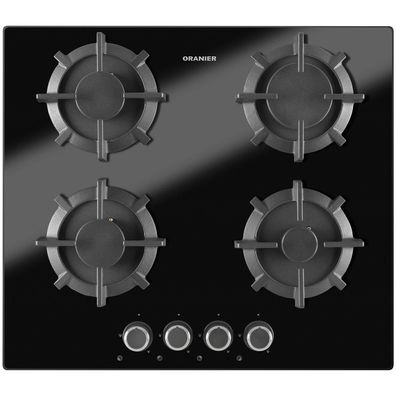 Oranier Gas-Kochfeld 60 cm autark 4 Kochzonen Glaskeramik Erdgasbetrieb GKH590