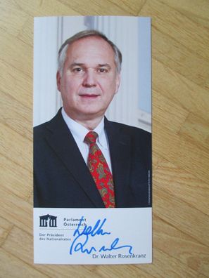 Österreich FPÖ Präsident Nationalrat Dr. Walter Rosenkranz - handsigniertes Autogramm