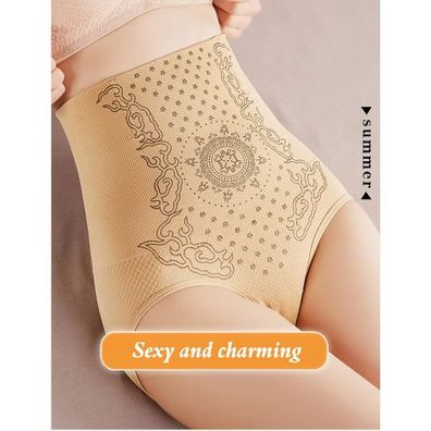 Sexy Damen Shapewear Unterhöschen Bauchkontrolle Beige 2-er Pack Größe XL 46