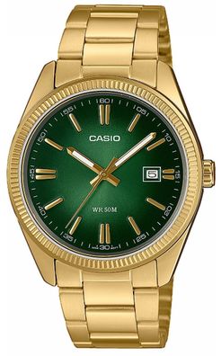 Casio Collection Herrenuhr Edelstahlband golden MTP-1302PGC-3AVEF