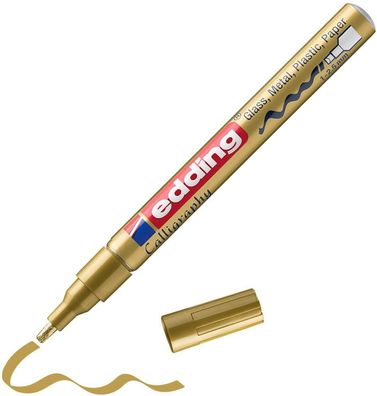 edding 753 Glanzlackmarker Kalligrafie gold