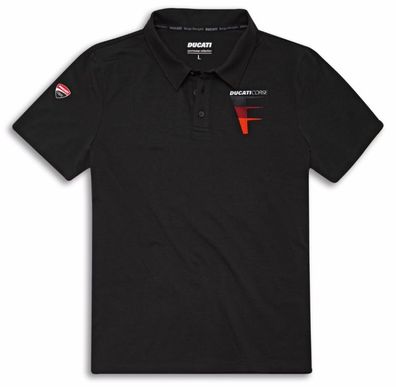 DUCATI Corse DC Speed Herren Polo Shirt T-Shirt black 98771076 kurzarm NEU 2025