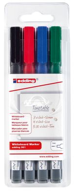 edding 361 Whiteboardmarker sortiert (4er Set)