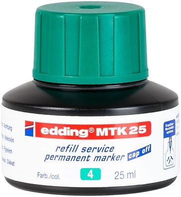 edding MTK 25 Permanentmarker Nachfülltinte grün 25 ml