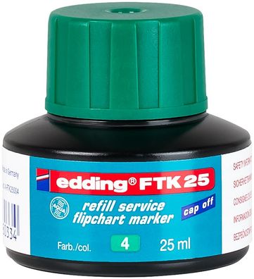 edding FTK 25 Flipchartmarker Nachfülltinte grün 25 ml