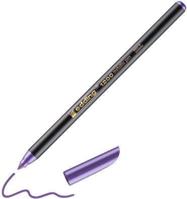 edding 1200 Fasermaler violett metallic