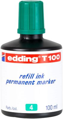 edding T 100 Permanentmarker Nachfülltinte grün 100 ml