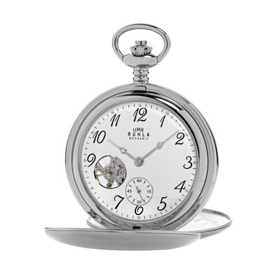 UMR RUHLA 5474-2 Taschenuhr Handaufzug kleine Sekunde mit Kette