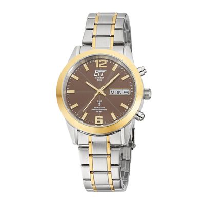 ETT Eco Tech Time Funk-Solar - Herren Gobi Edelstahl EGS-11424-25M bicolor